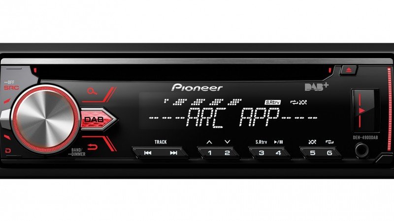 Multicolour Illumination Pioneer DEH-4900DAB Car Stereo with DAB/DAB+/RDS Tuner USB and Aux-In 